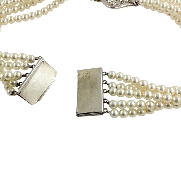 1980s Jacky de G Paris Runway Pearl Necklace, Dog Collar Choker, Collectible - Picture 11 of 16